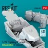 RESKIT RSU48-0498 F-35A Lightning II cockpit (Detailed edition) for Tamiya kit (3D Printed) (1/48)